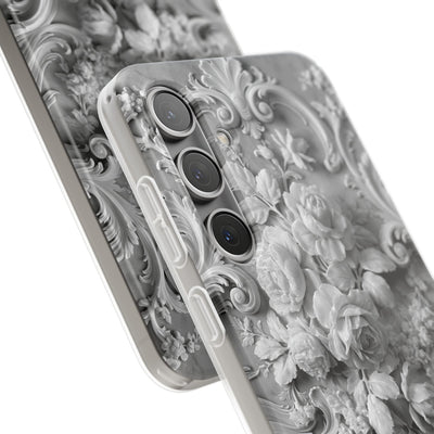 Rococo Marble Rose · Lite Phone Case for Samsung · White