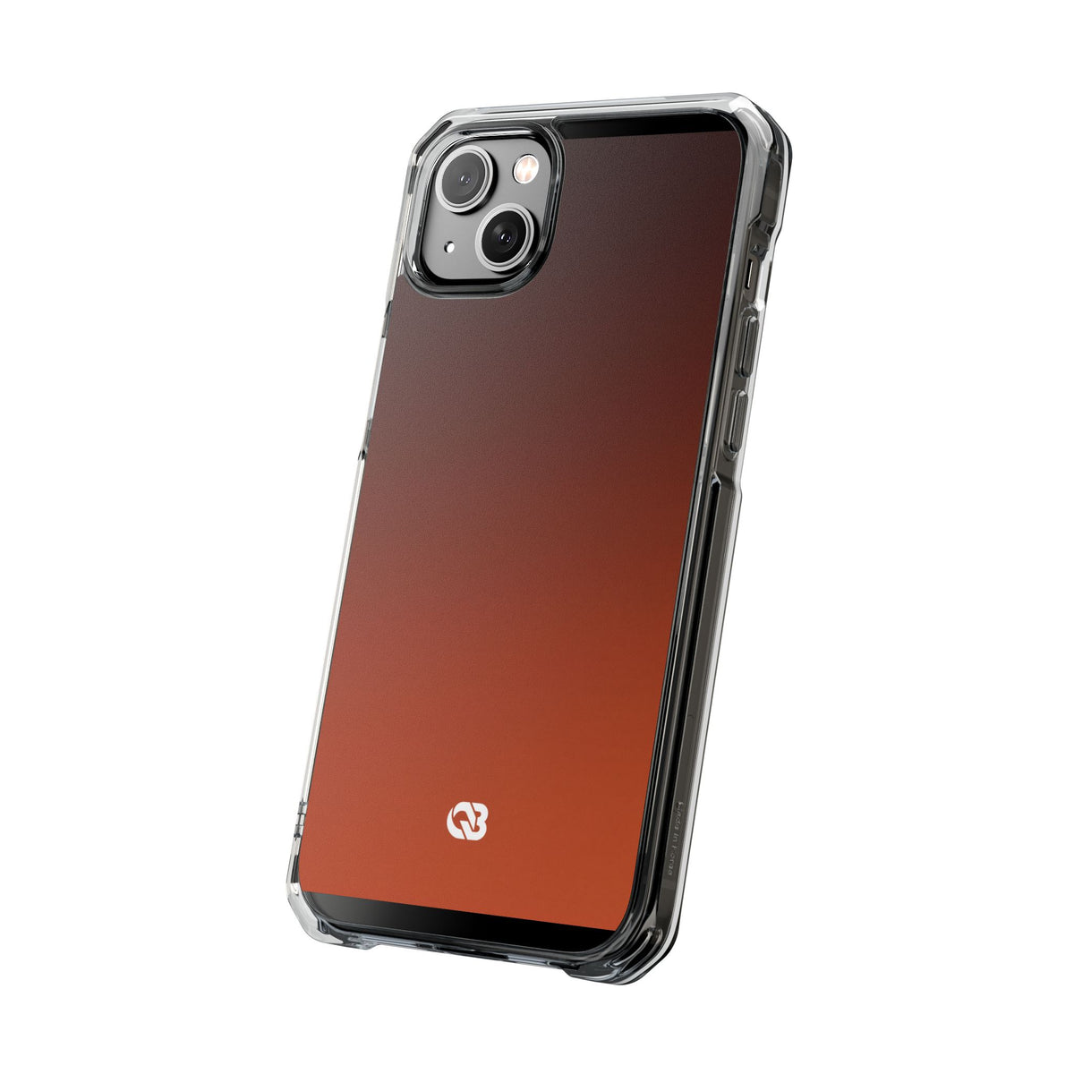 Burnt Amber Spectrum · Clear Impact Magnetic Phone Case for iPhone · Orange