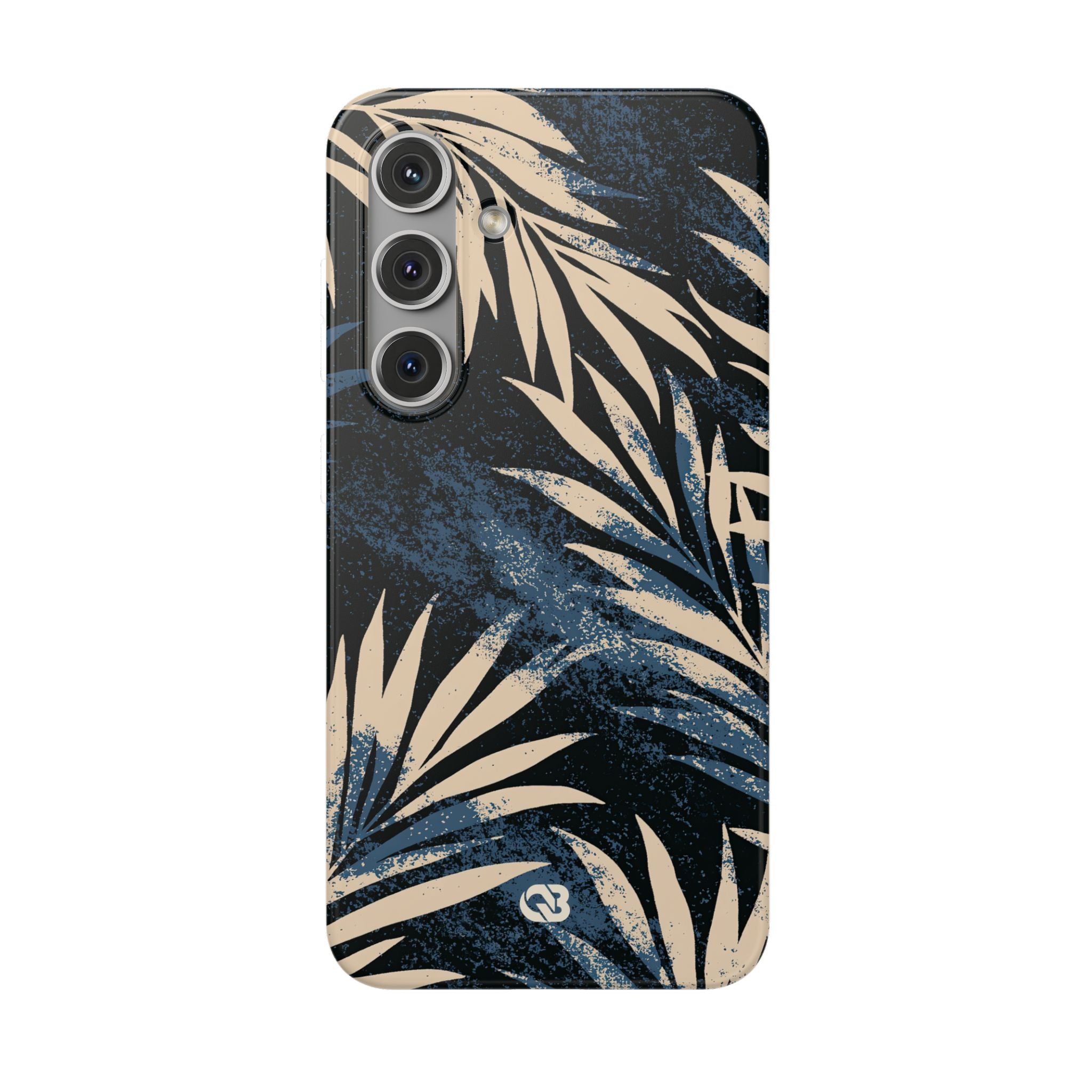 Blue Lite Phone Case for Samsung - Midnight Indigo Palm
