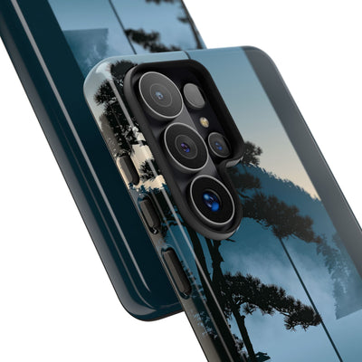 Blue Tough Phone Case for Samsung - Kyoto Mist Pine