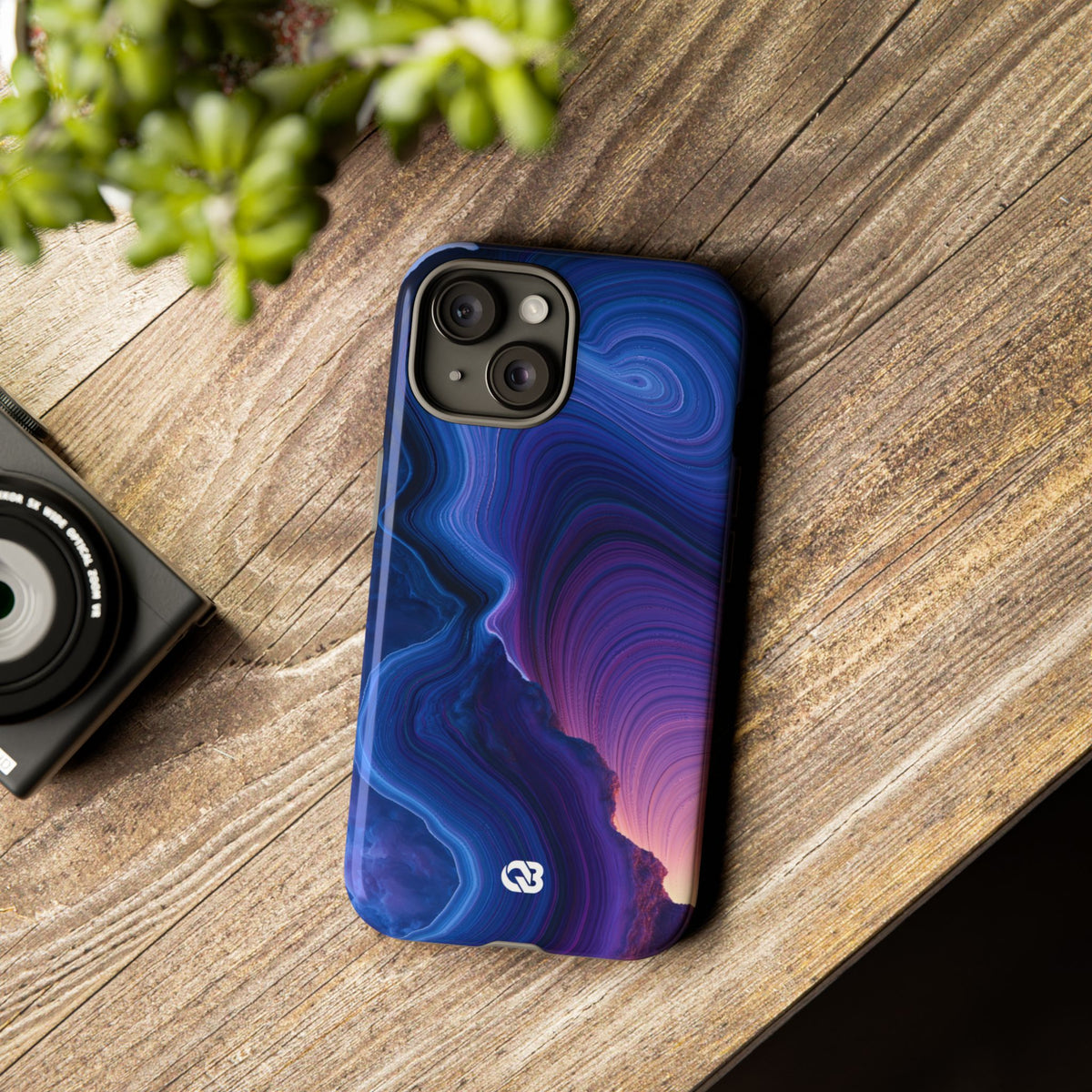 Radiant Strata · Tough Phone Case for iPhone · Blue