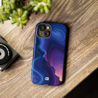 Radiant Strata · Tough Phone Case for iPhone · Blue