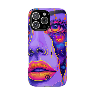Violet Cosmic Gaze · Tough Custodia per iPhone