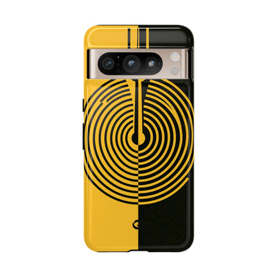 Yellow Tough Phone Case for Google Pixel - Voltage Sector Pulse