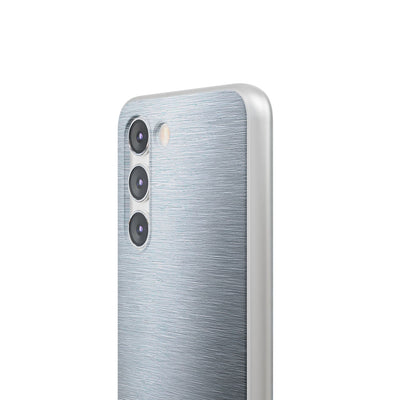 Silver Lite Phone Case for Samsung - Satin Chrome Grain