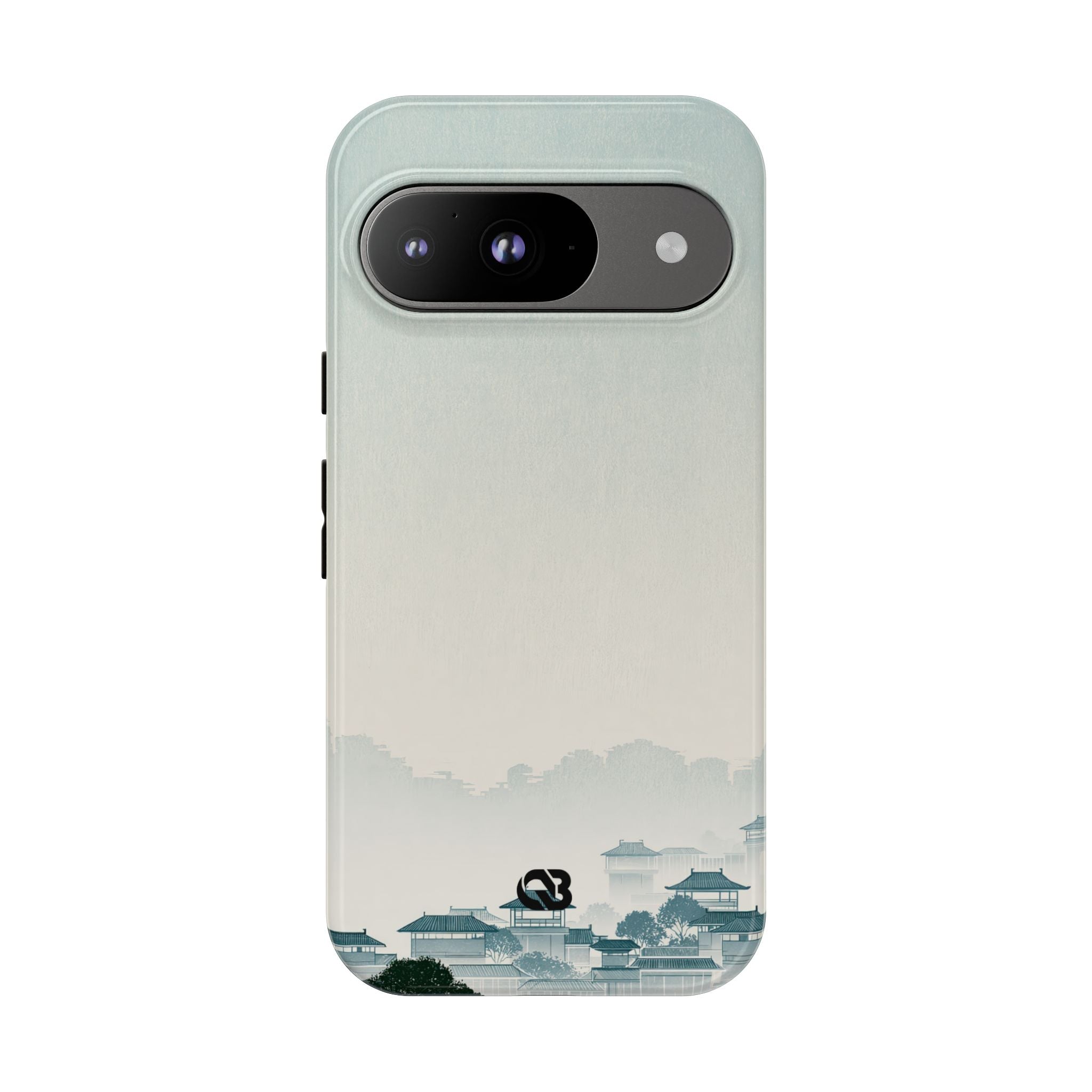 Blue Tough Phone Case for Google Pixel - Mist Valley Pagoda