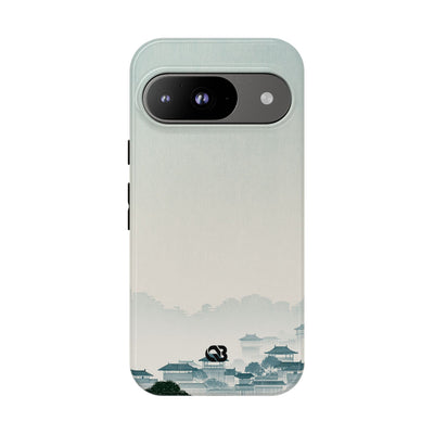 Blue Tough Phone Case for Google Pixel - Mist Valley Pagoda