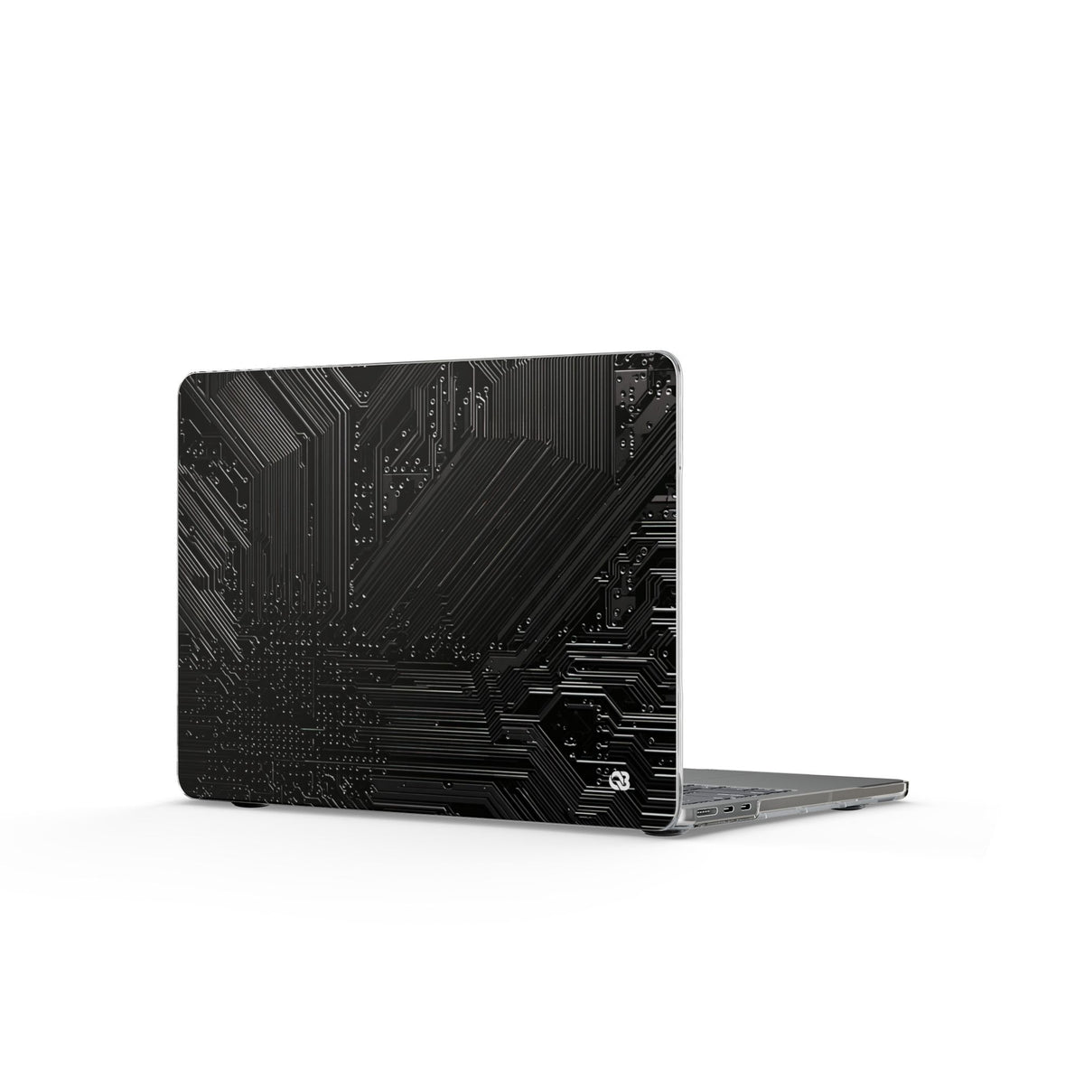 Obsidian Circuitry · Clear Hard Case for MacBook · Black