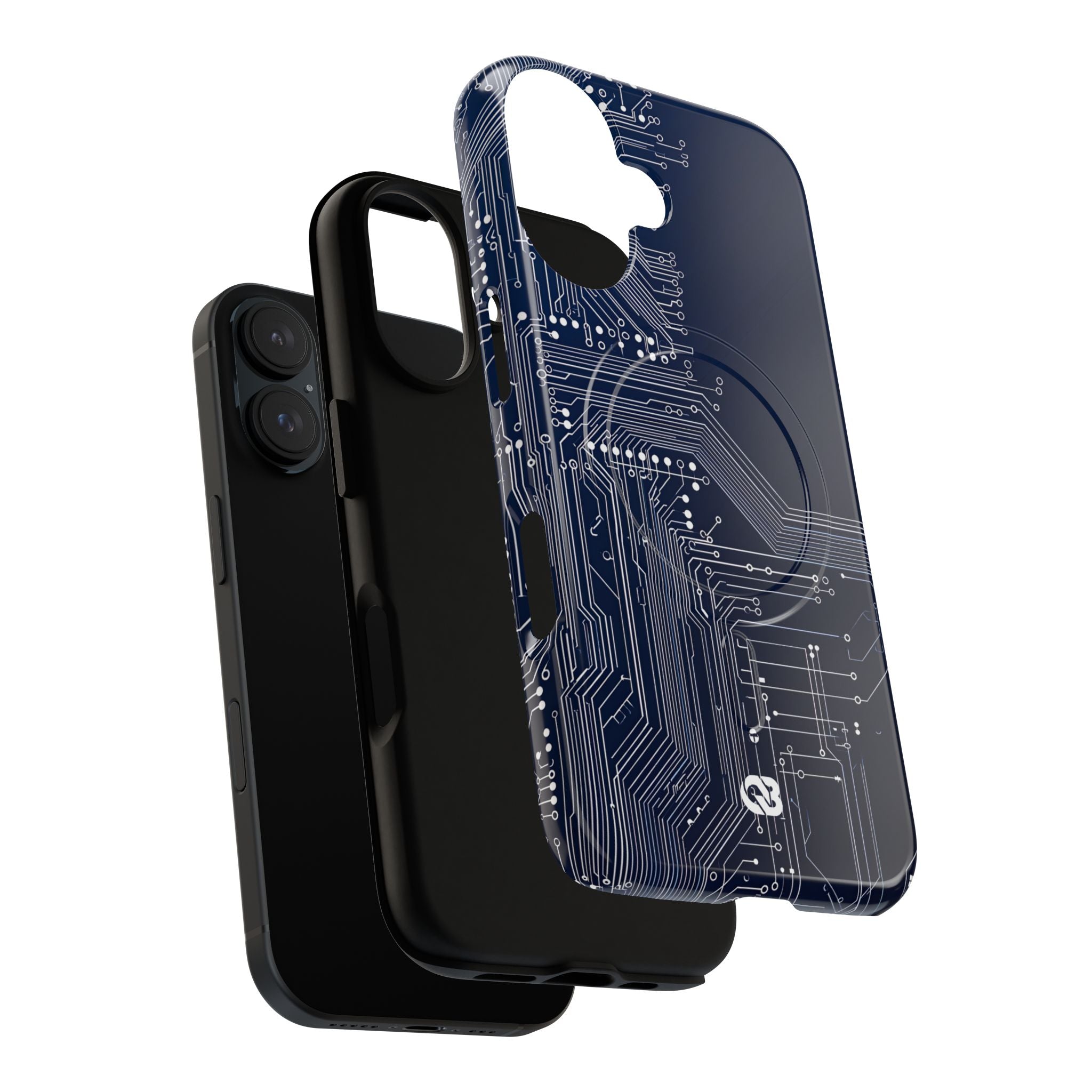 Blue Tough 2.0 Magsafe Phone Case for iPhone - Cobalt Data Stream