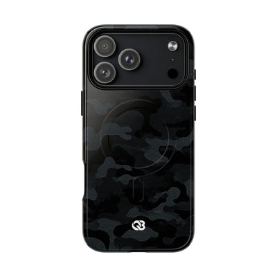 Blackout Urban Camo · Tough 2.0 Magnetic Phone Case for iPhone · Black