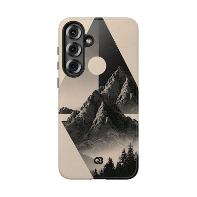 Beige Tough Phone Case for Samsung - Obsidian Summit Parchment