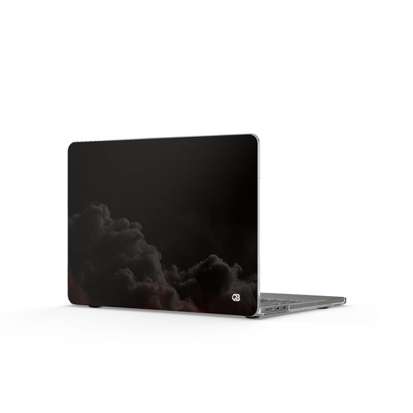 Crimson Fog Void · Clear Hard Case for MacBook · Black
