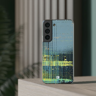 Acid Raster Circuit · Lite Phone Case for Samsung · Teal