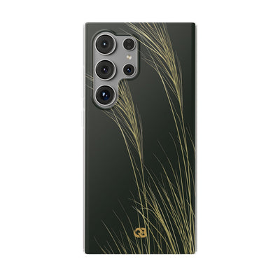 Green Lite Phone Case for Samsung - Midnight Gilded Grass