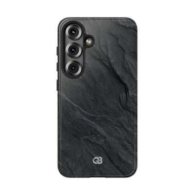 Black Tough Phone Case for Samsung - Midnight Slate Ridge