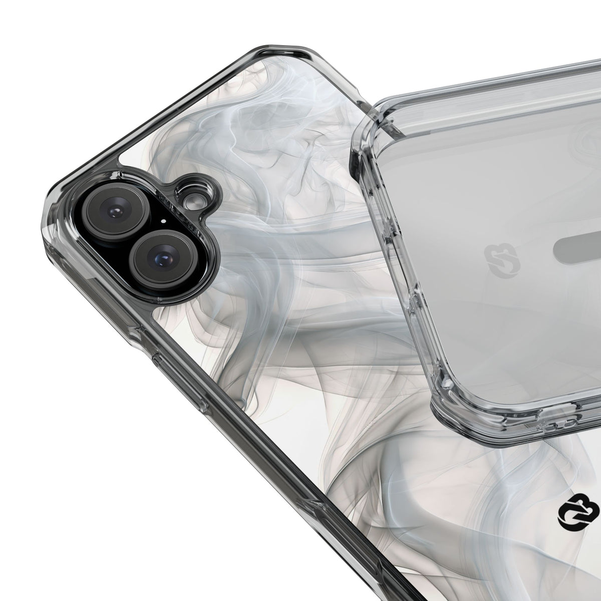 Vapor Noir · Clear Impact Magnetic Phone Case for iPhone ·  White
