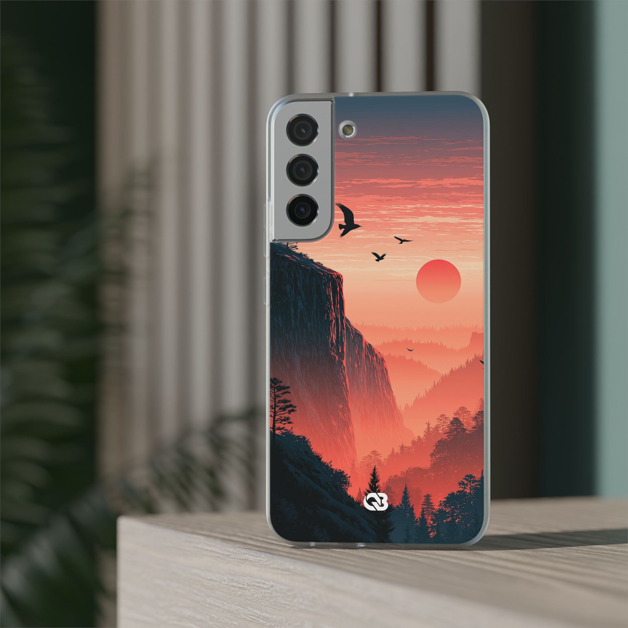 Orange Lite Phone Case for Samsung - Crimson Ridge Flight