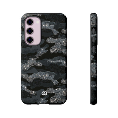 Glitter Shadow Camo · Tough Phone Case for Samsung · Black