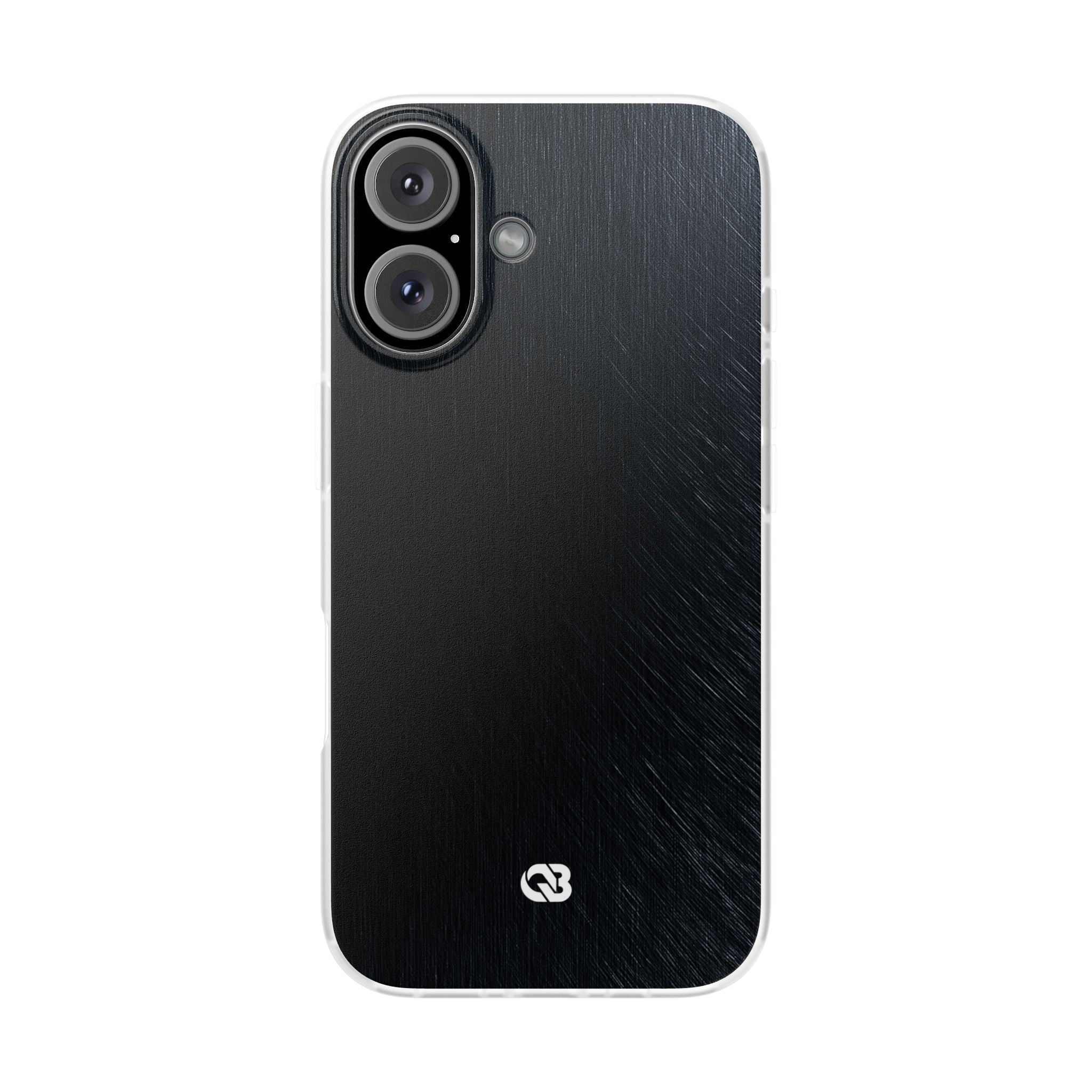 Black Lite Phone Case for iPhone - Midnight Brushed Grain