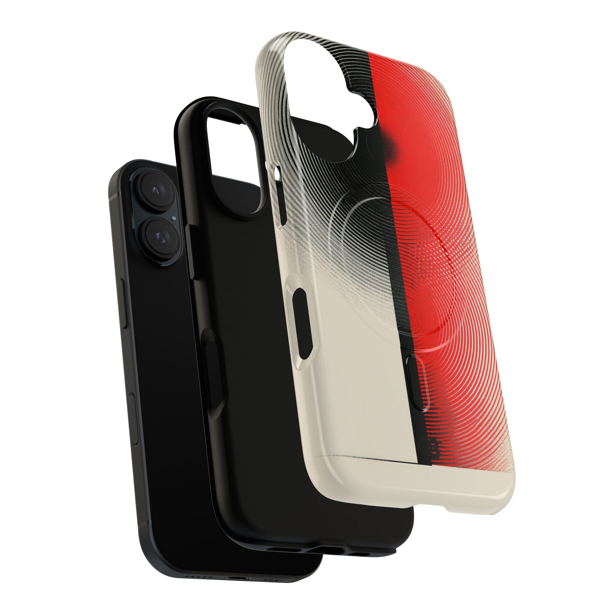 Red Tough 2.0 Magsafe Phone Case for iPhone - Split Signal Red