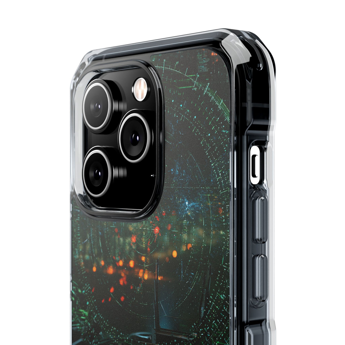 Tactical Avionics HUD · Clear Impact Magnetic Phone Case for iPhone · Green