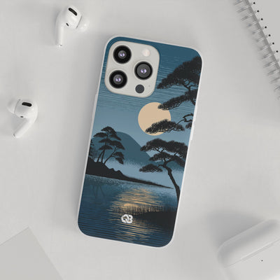 Moonlit Pine Horizon · Lite Phone Case for iPhone ·  Blue