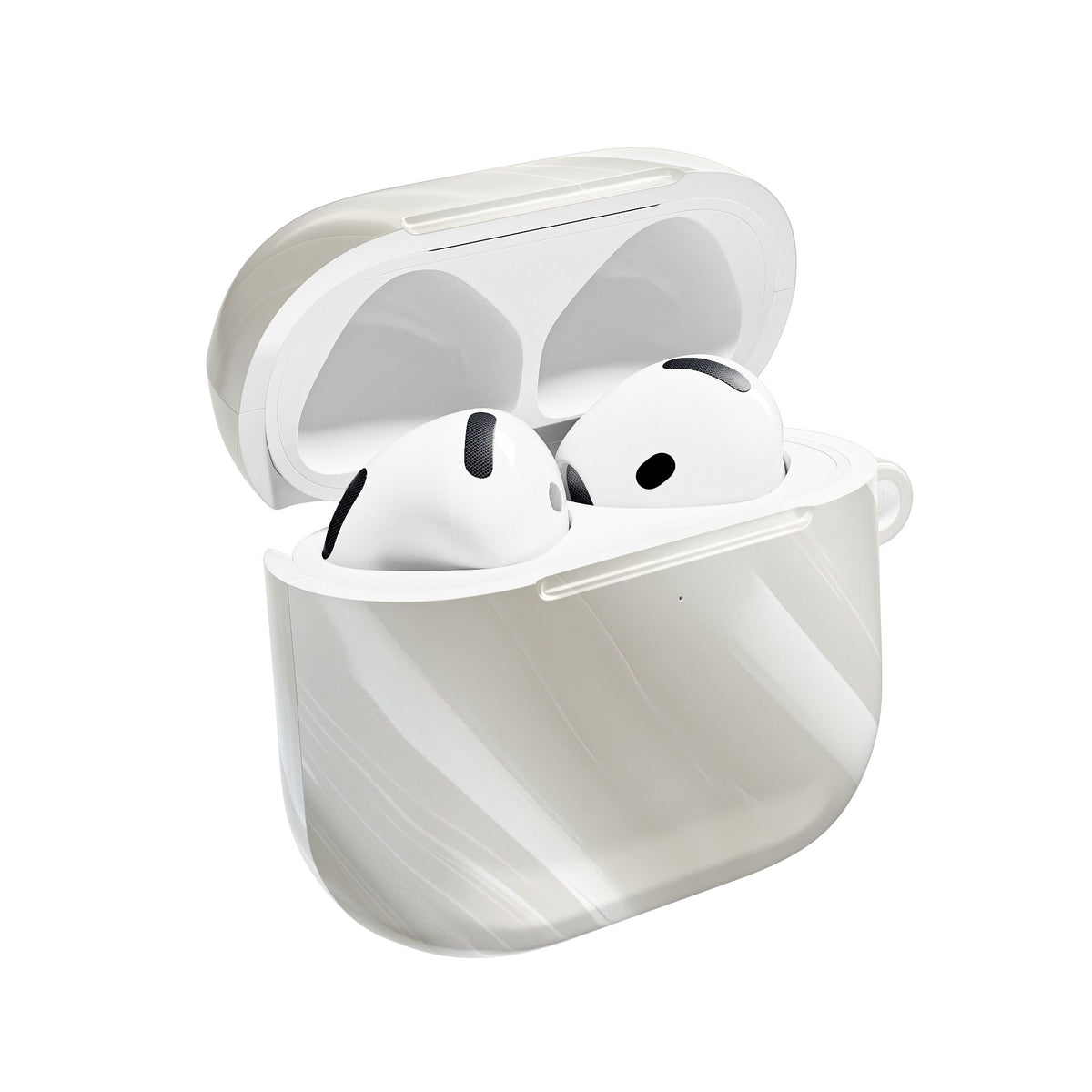 Liquid Enamel Fold · Hard Case for AirPods & AirPods Pro · White