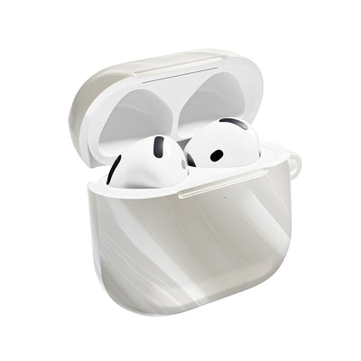 Liquid Enamel Fold · Hard Case for AirPods & AirPods Pro · White