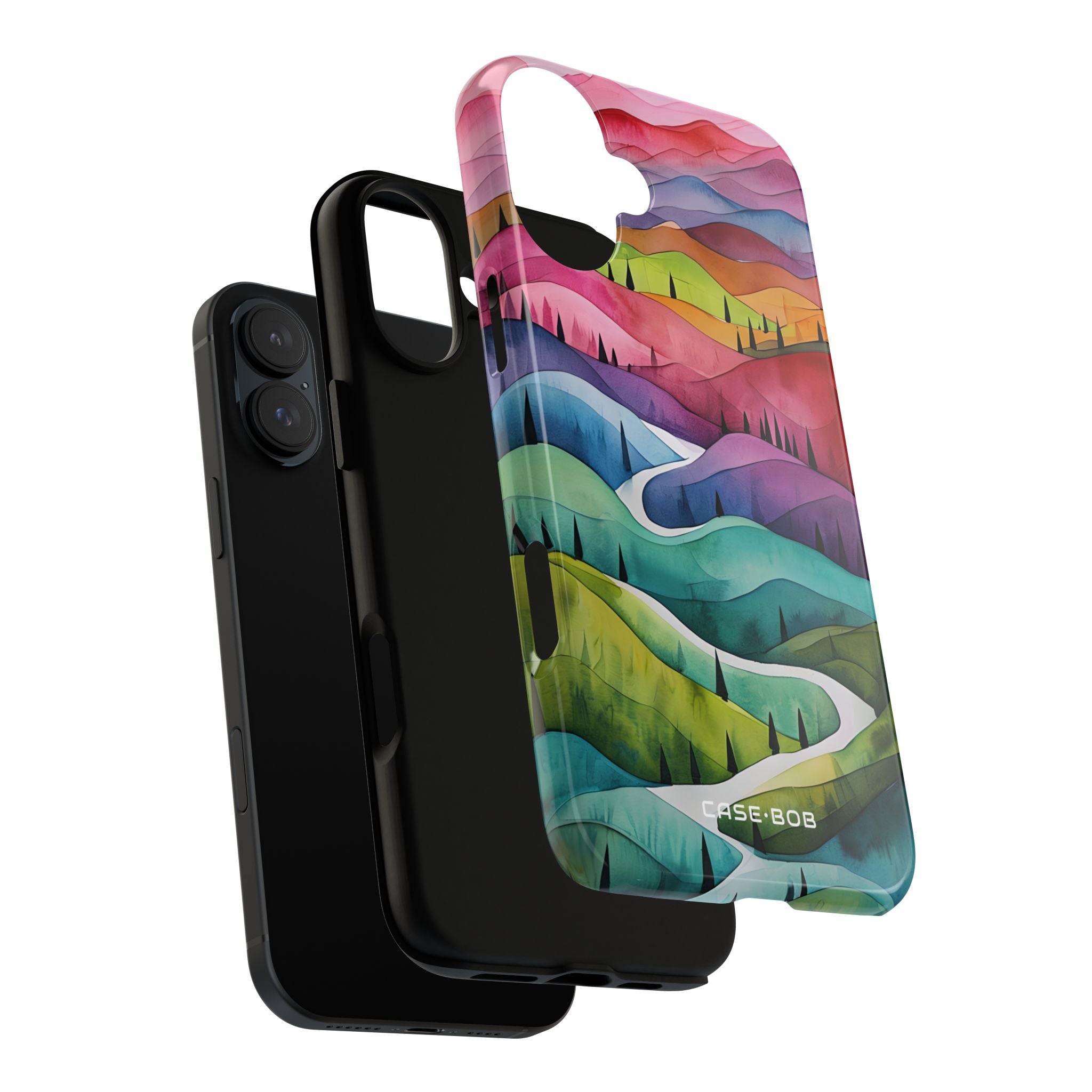 White Path Hills iPhone 16 Plus Case - Tough