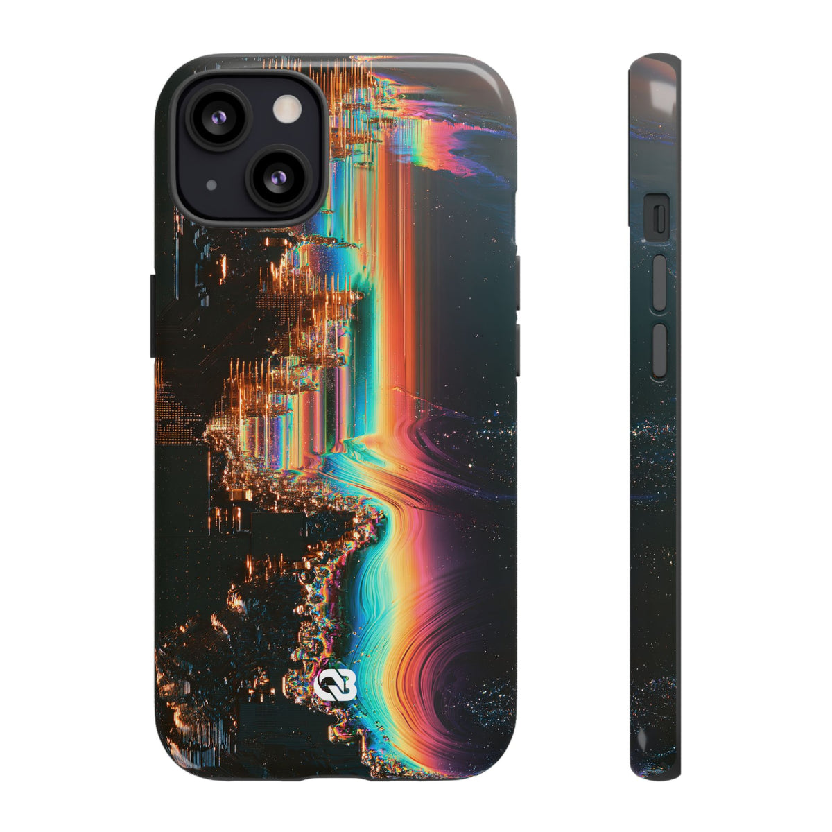 Prismatic Circuit · Tough Phone Case for iPhone · Black
