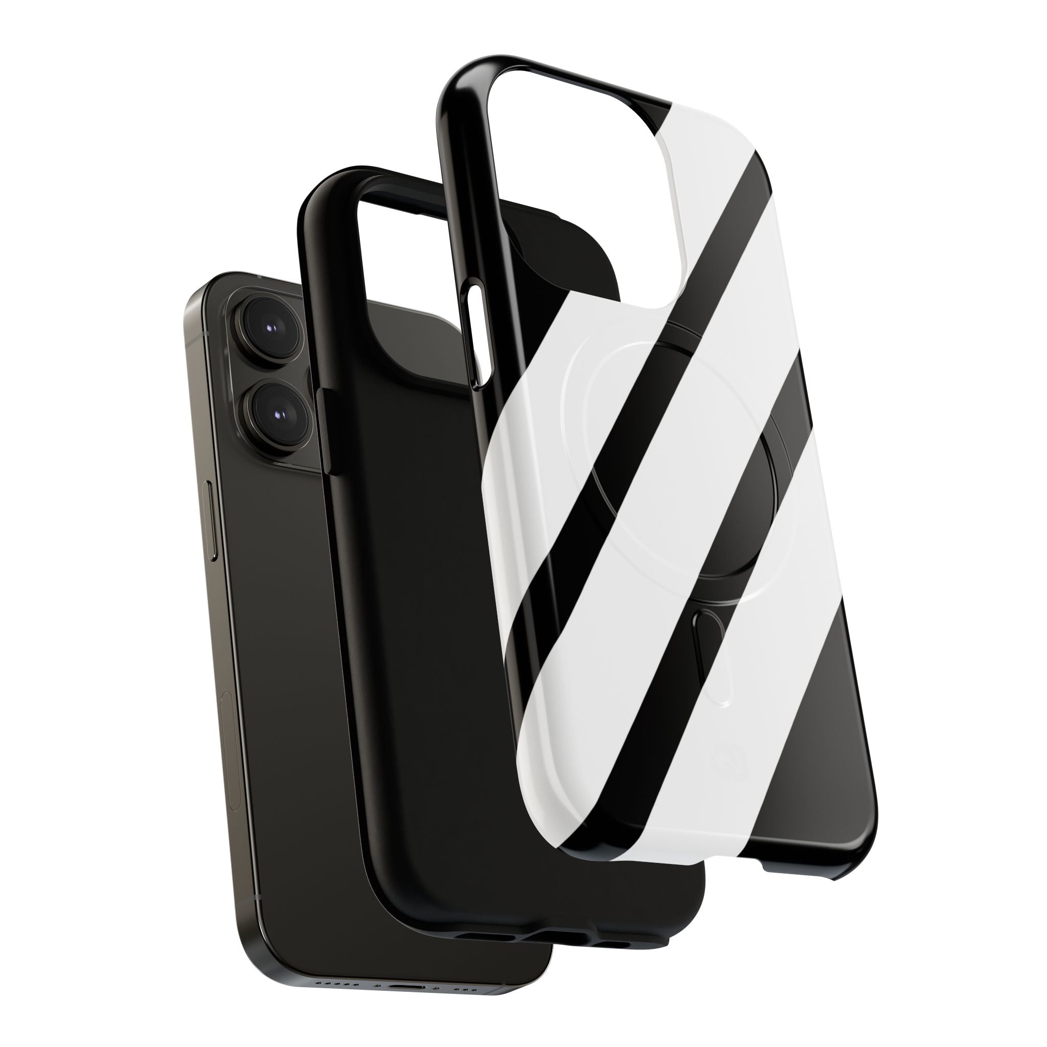 Obsidian White Bars · Tough+ Phone Case for iPhone · Magsafe
