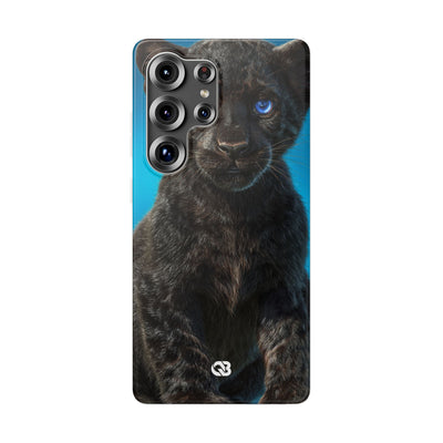 Sapphire Gaze Panther · Soft Phone Case for Samsung