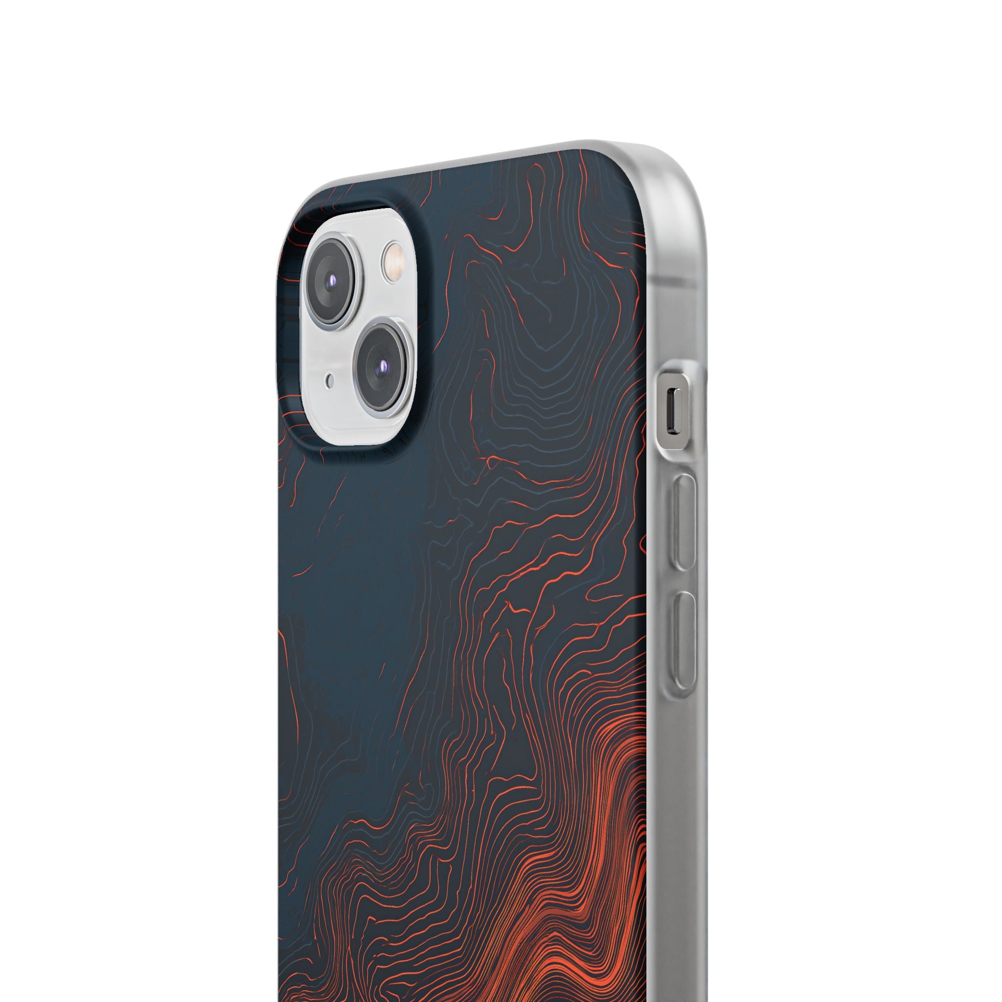 Black Lite Phone Case for iPhone - Volcanic Basalt Map