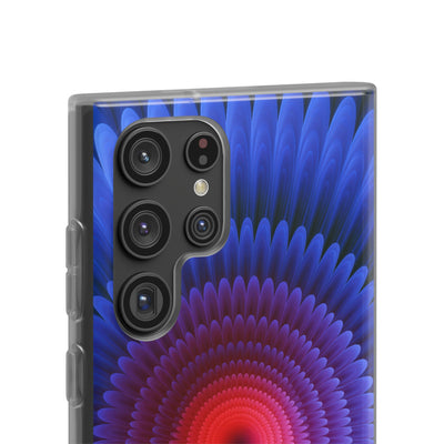 Radial Spectrum Bloom · Lite Phone Case for Samsung · Blue