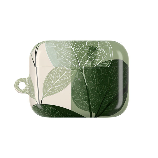Layered Eucalyptus Study · Hard Case for AirPods & AirPods Pro · Green