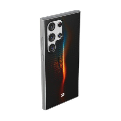 Luminous Refraction Grid · Lite Phone Case for Samsung · Black