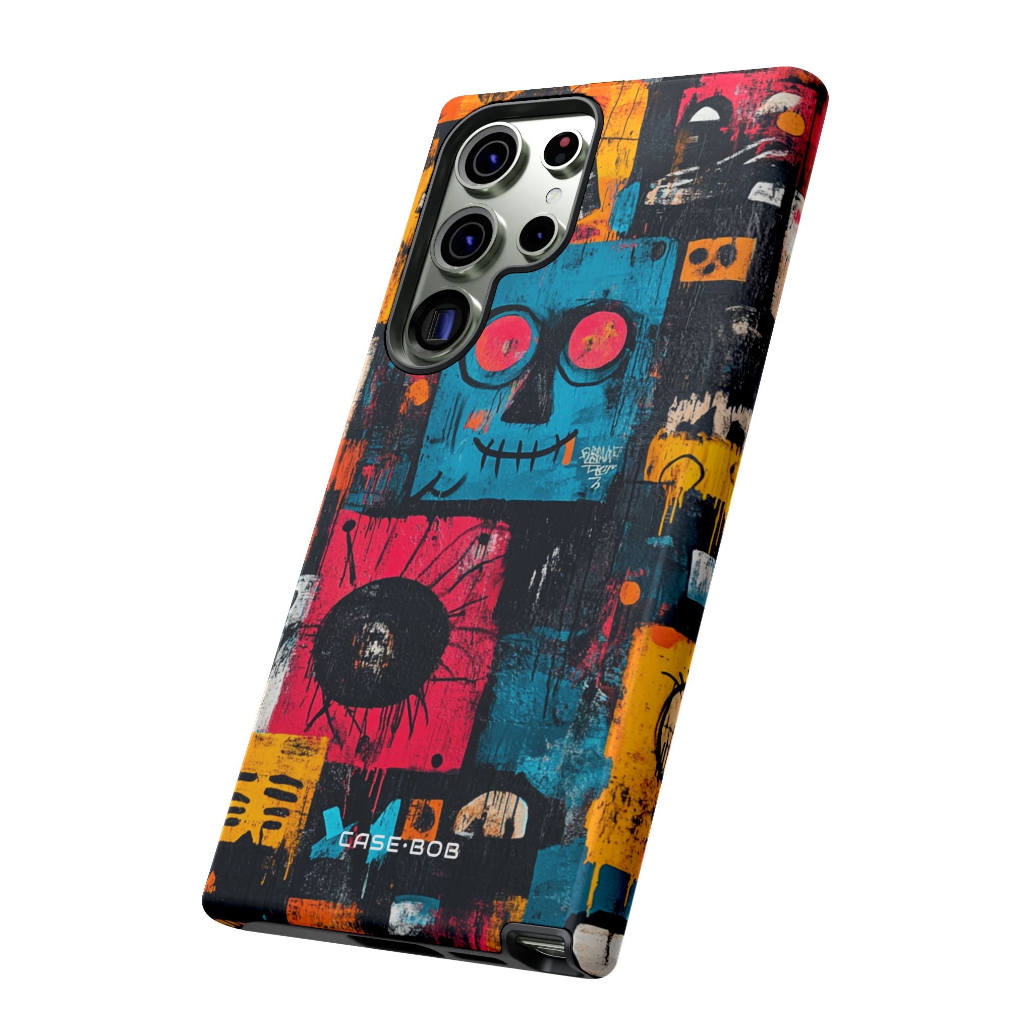 Sininen ommel hymy Samsung S23 Ultra -kova kuori