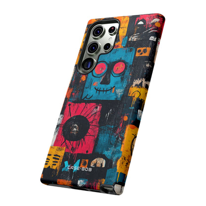 Sininen ommel hymy Samsung S23 Ultra -kova kuori