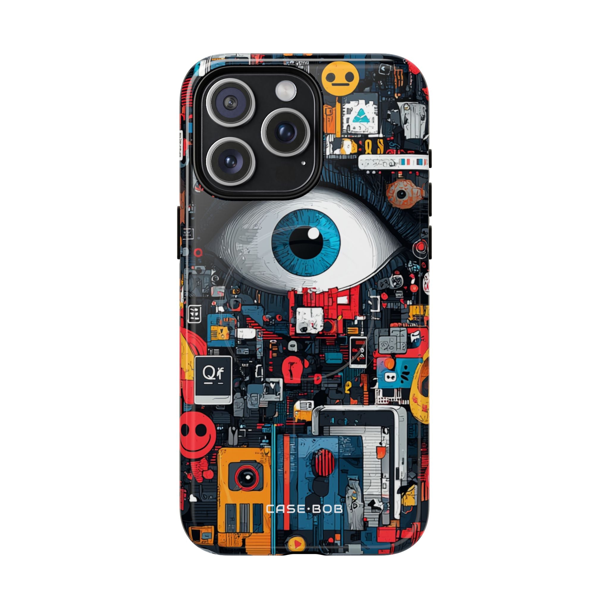 Digital Eye Blue iPhone 15 Pro Max Case - Tough+