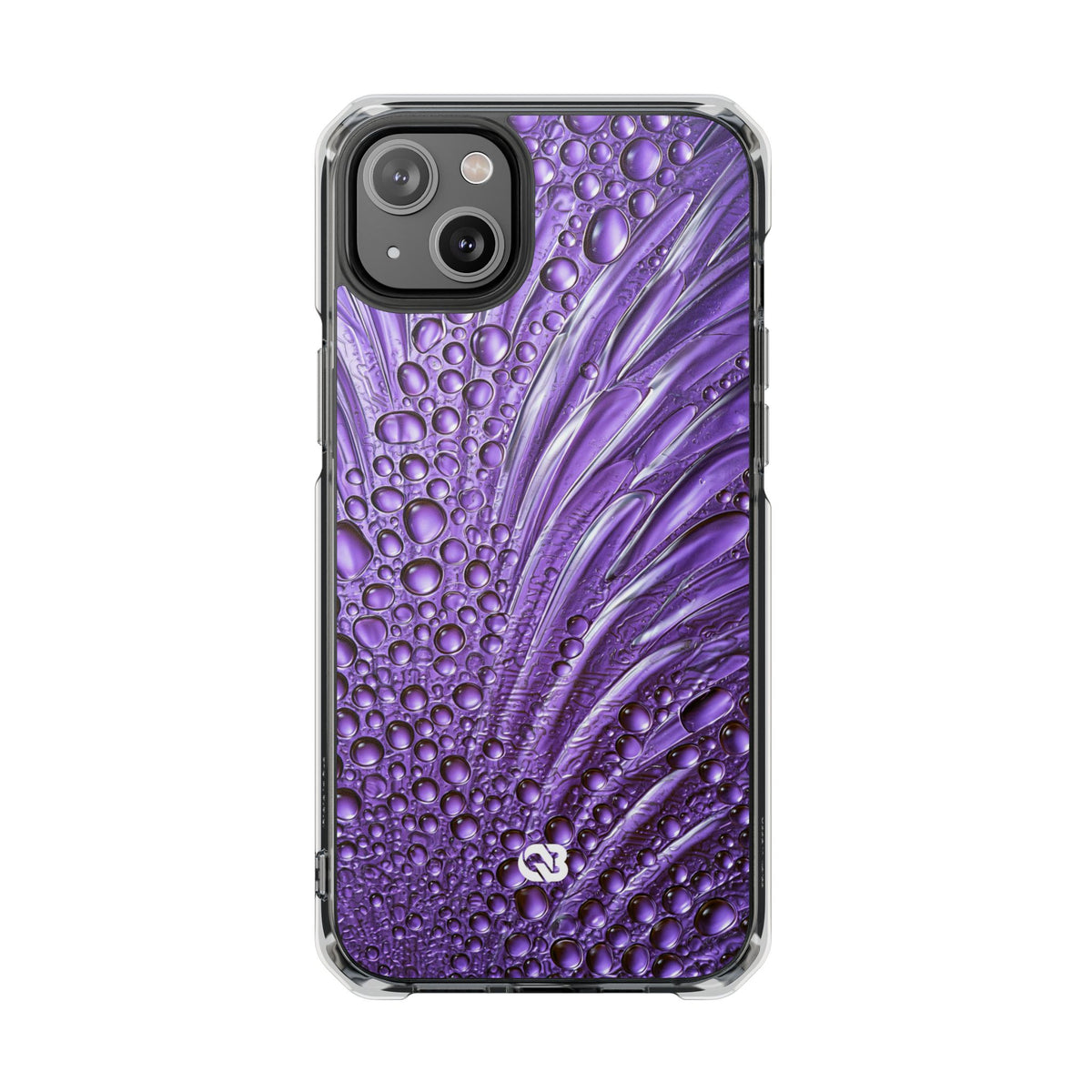 Violet Liquid Gel · Clear Impact Magnetic Phone Case for iPhone · Purple