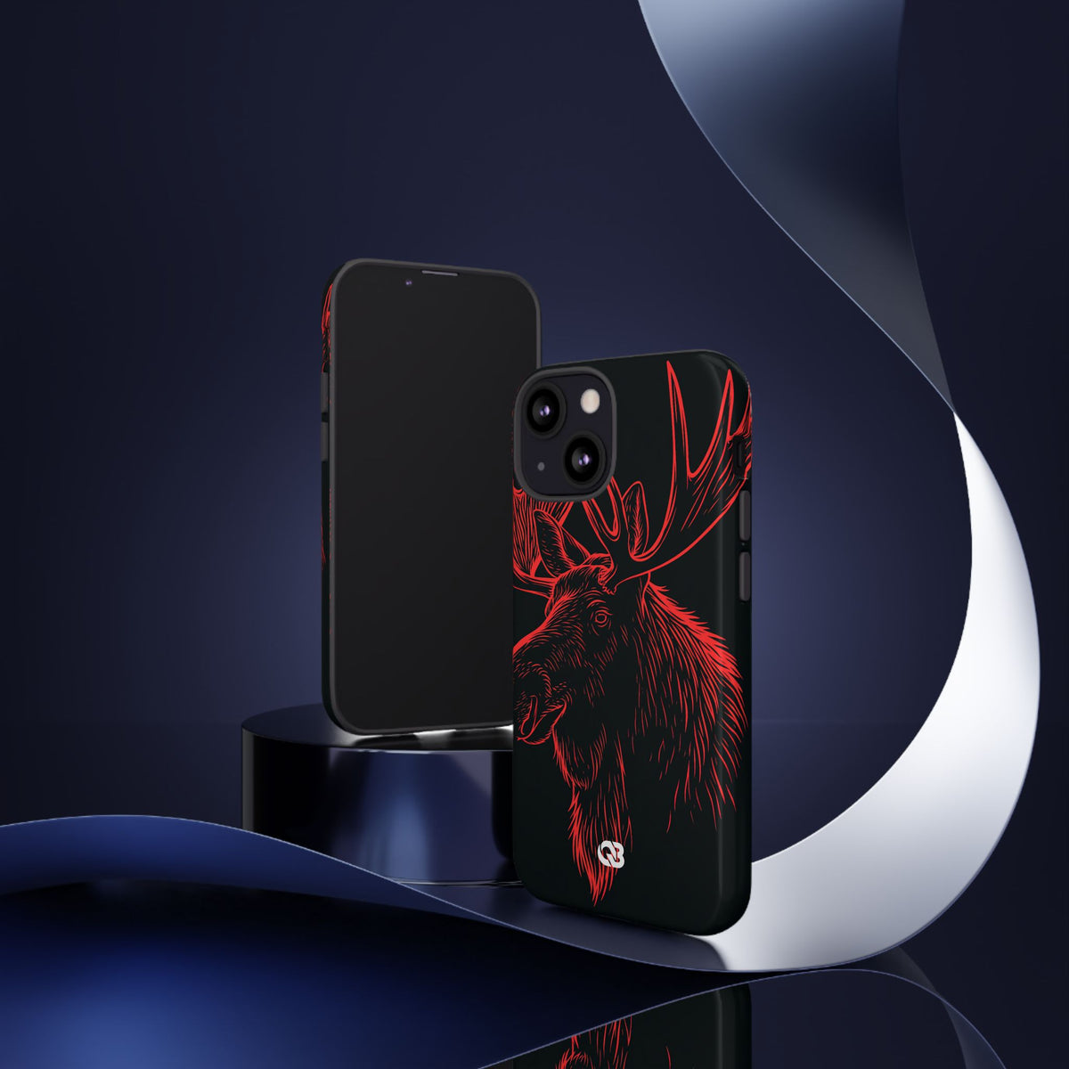 Nordic Elk · Tough Phone Case for iPhone · Black