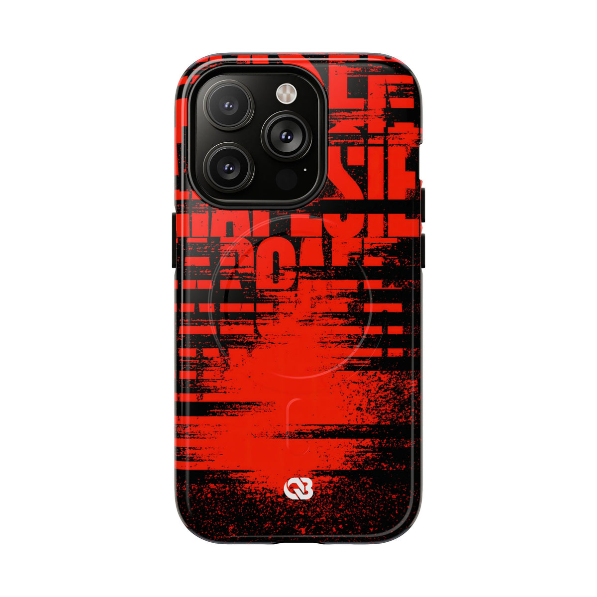 Crimson Redaction · Tough 2.0 Magnetic Phone Case for iPhone · Black