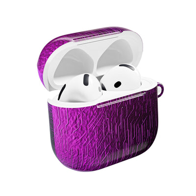 Violet Cyber Circuit · Hard Case for AirPods & AirPods Pro · Purple
