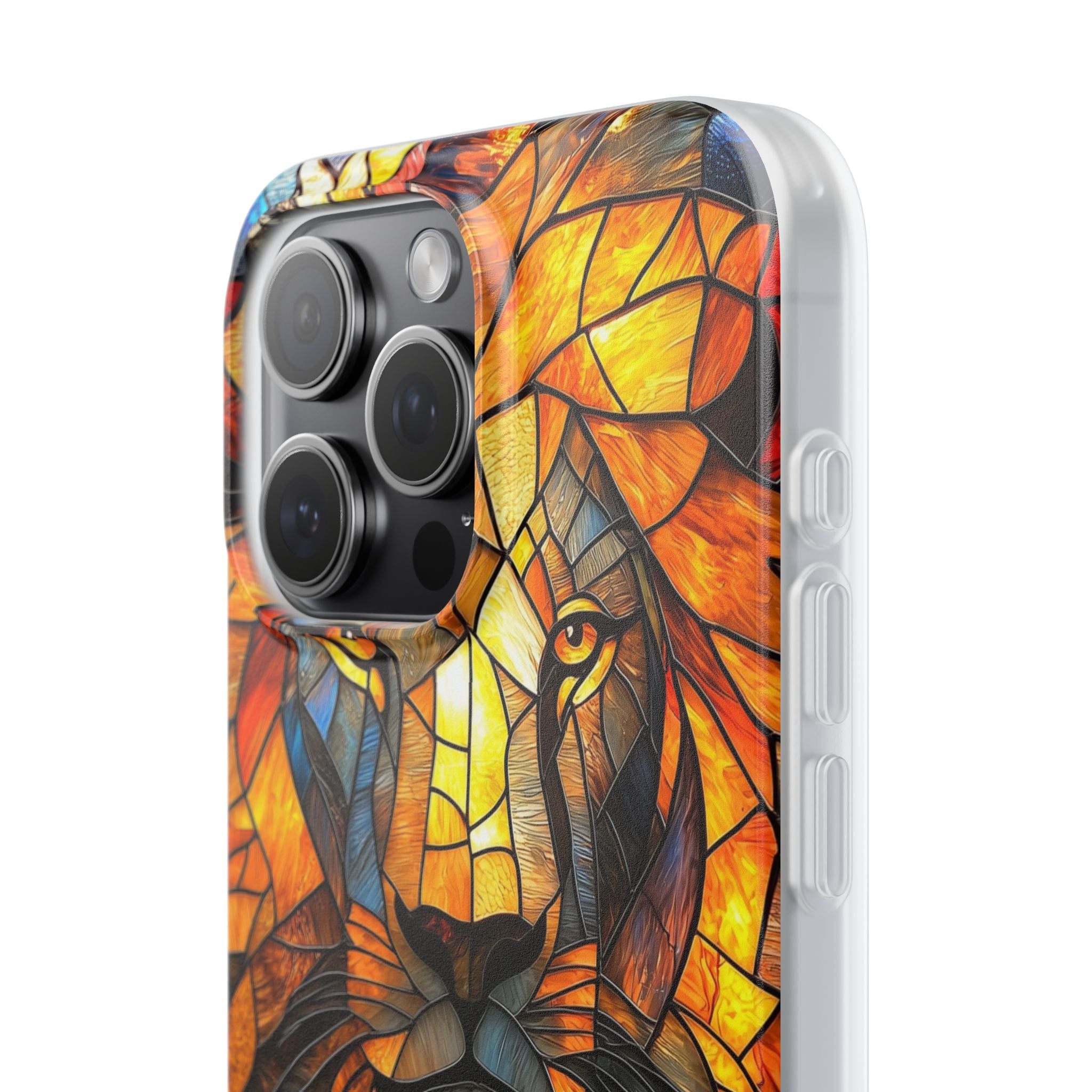 Amber Glass Lion · Soft Phone Case for iPhone