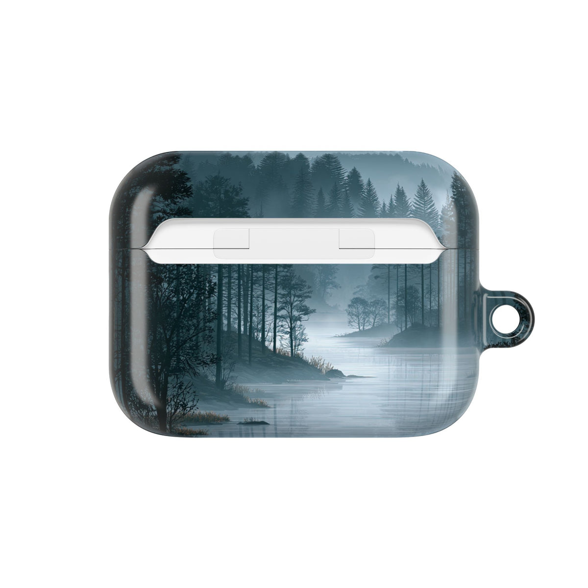 Silent Nordic Fjord · Hard Case for AirPods & AirPods Pro · Blue