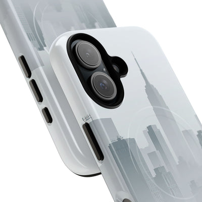 Grey Tough 2.0 Magsafe Phone Case for iPhone - Steel Mist Skyline