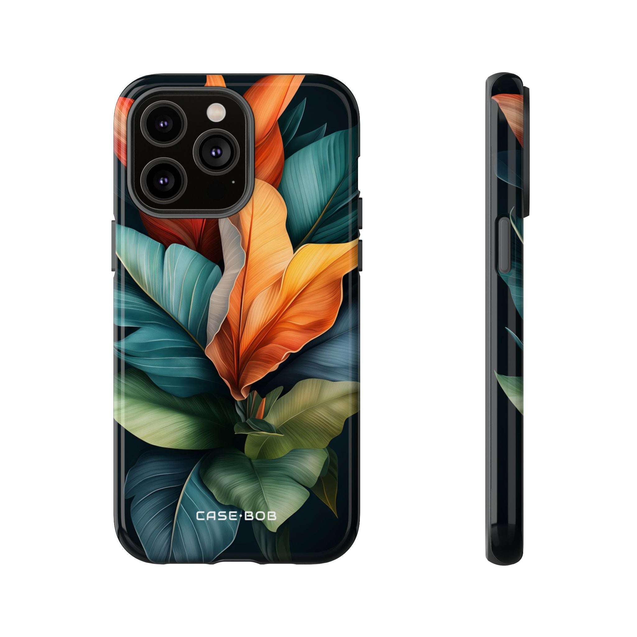 Tropical Leafburst iPhone 14 Pro Max Case - Tough