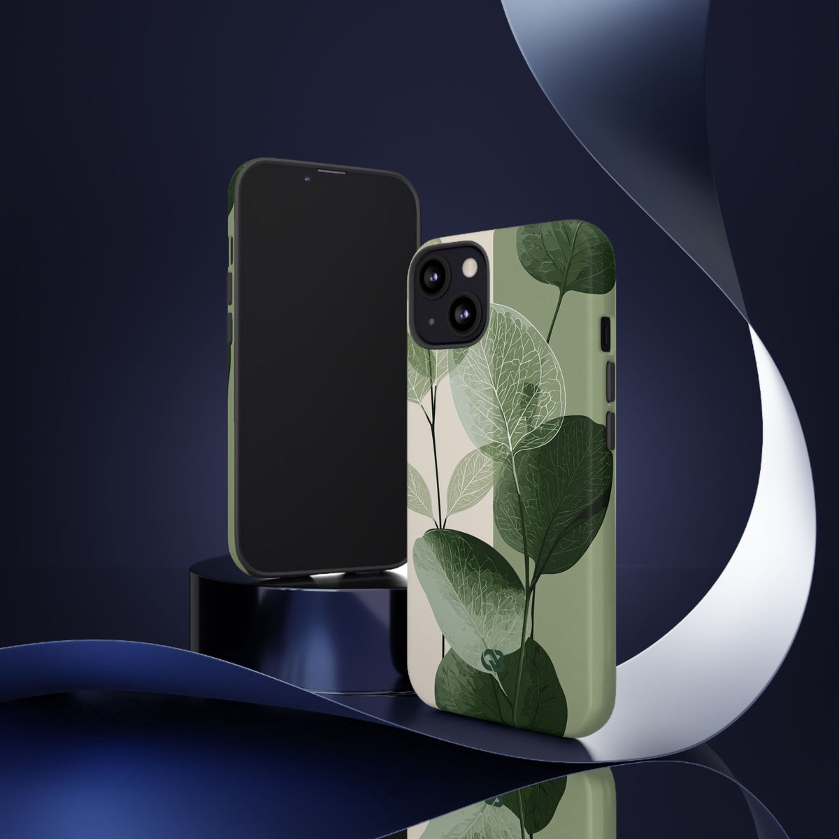 Layered Eucalyptus Study · Tough Phone Case for iPhone · Green