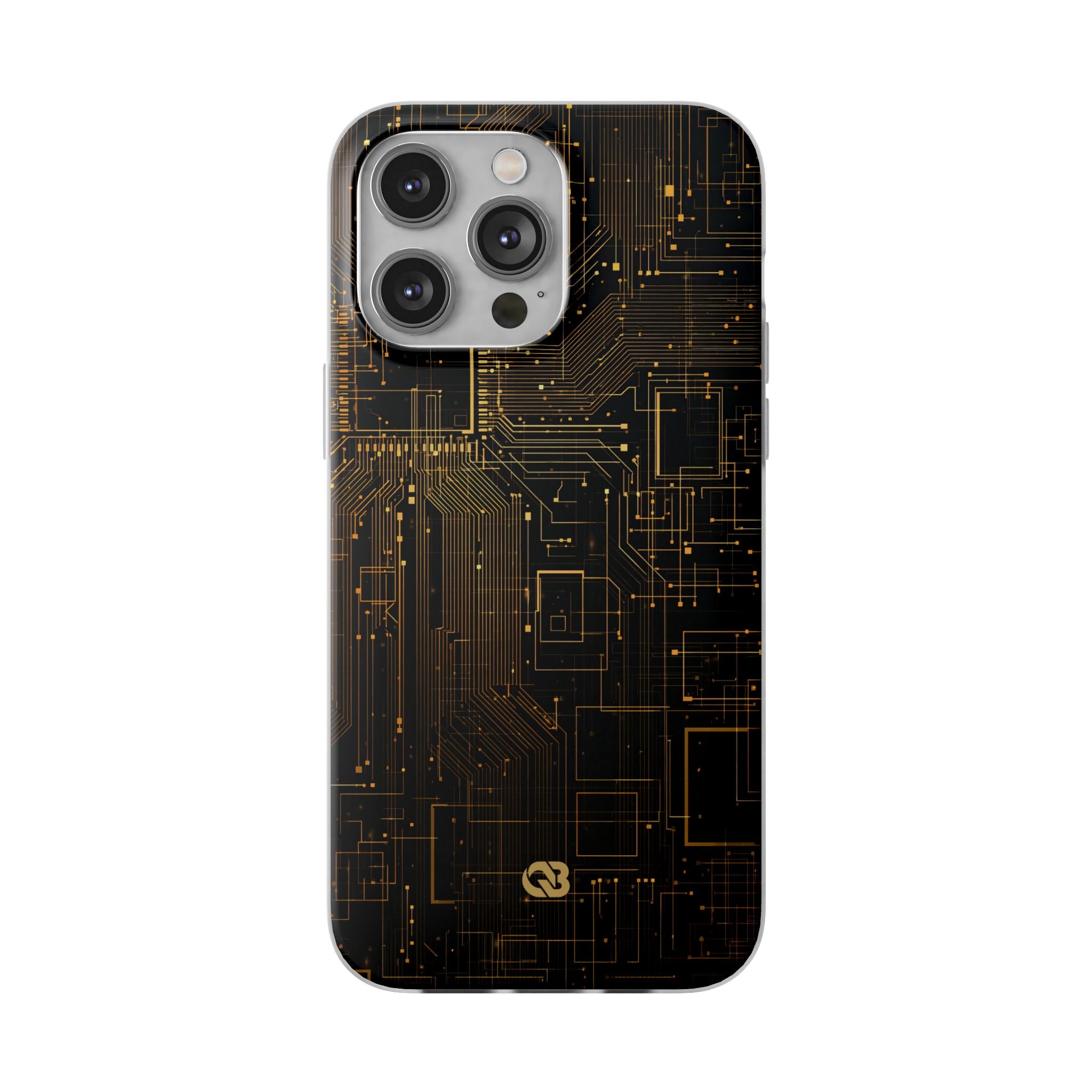 Gold Lite Phone Case for iPhone - Amber Core Mainframe