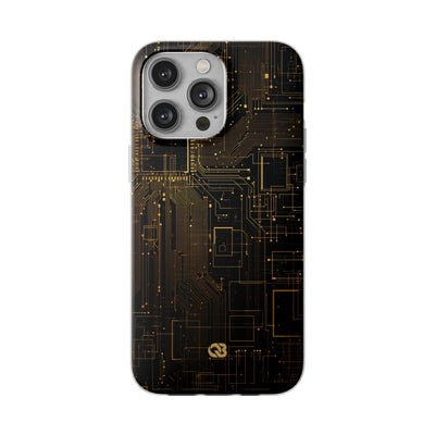 Gold Lite Phone Case for iPhone - Amber Core Mainframe